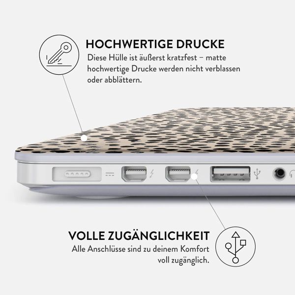 Burga Hardshell Hülle Apple MacBook Air 13 Zoll (2022 / 2024 M3 chip / 2025 M4 chip) - Almond Latte
