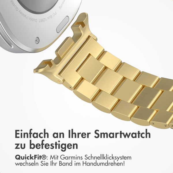 imoshion Edelstahlarmband für das  Samsung Galaxy Watch 8 (40/44mm) / Classic (46mm) - Gold