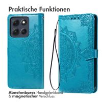 imoshion Mandala Klapphülle Motorola Moto G86 Power - Türkis