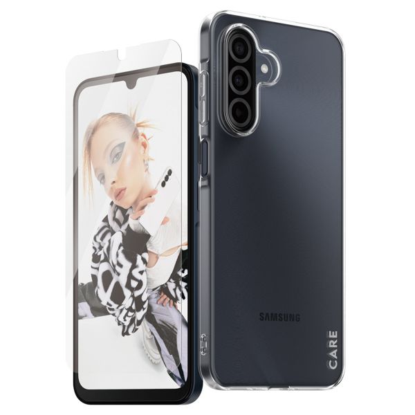 CARE by PanzerGlass Fashion Backcover XR + Ultra-Wide Fit Displayschutz mit Applikator Samsung Galaxy A26 - Transparent