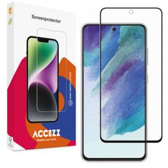 Accezz Full Cover Screen Protector aus gehärtetem Glas Samsung Galaxy S21 FE