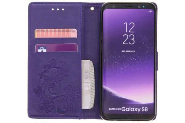 Kleeblumen Klapphülle für Samsung Galaxy S8