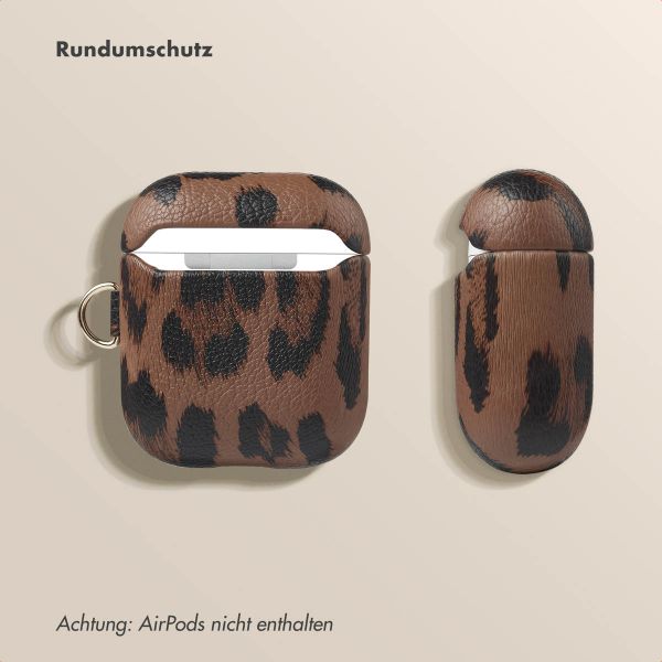 Selencia Sabi Case Apple AirPods 1 / 2 - Leopardenmuster - Mocha Brown
