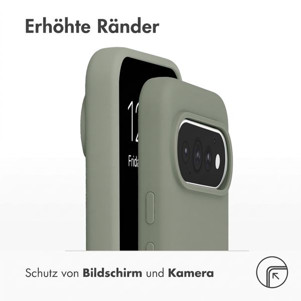 Accezz Liquid Silikoncase mit MagSafe Google Pixel 11 / 11 Pro / 10 / 10 Pro - Cooper Green