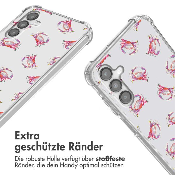 imoshion Design Hülle mit Band Samsung Galaxy A14 (5G/4G) - Crab Watercolor