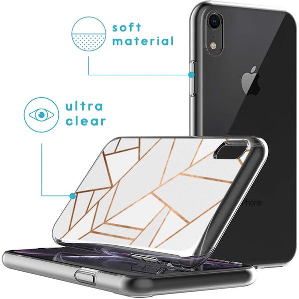 imoshion Design Hülle für das iPhone Xr - White Graphic