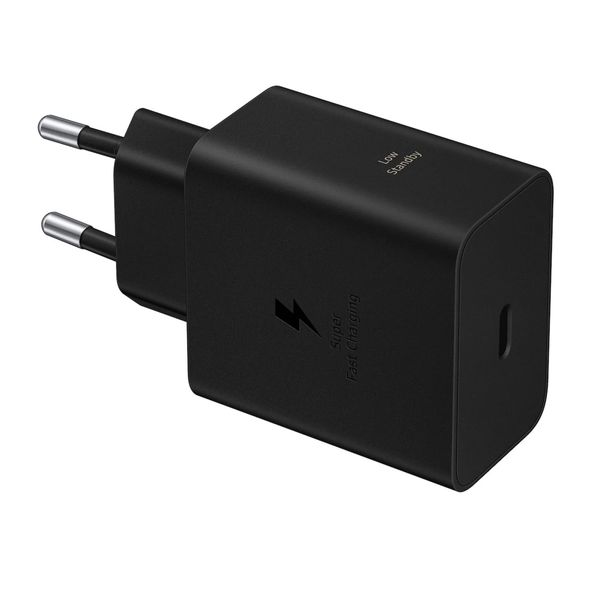 Samsung Originaler Power-Adapter mit USB-C-Kabel – Ladegerät – USB-C-Anschluss – Schnellladen – 60 Watt – 1,8 Meter – Schwarz