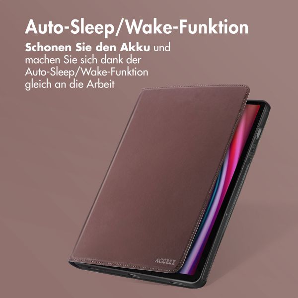 Accezz Classic Klapphülle Samsung Galaxy Tab S10 Plus / Tab S9 FE Plus / Tab S9 Plus - Braun