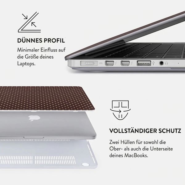 Burga Hardshell Hülle Apple MacBook Air 13 Zoll (2022 / 2024 M3 / 2025 M4 / 2026 M5) - Sorry Busy