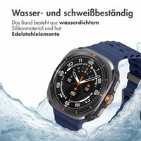 imoshion Ocean Silikonarmband für das  Samsung Galaxy Watch Ultra (2024/2025) - Midnight Blue