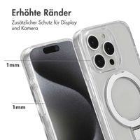 Accezz Ring Stand Backcover mit MagSafe Apple iPhone 15 Pro - Transparent