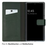 Selencia Echtleder Klapphülle Samsung Galaxy S23 Ultra - Grün