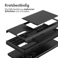 imoshion Backcover mit Kartenfach für das Samsung Galaxy S22 Ultra - Schwarz