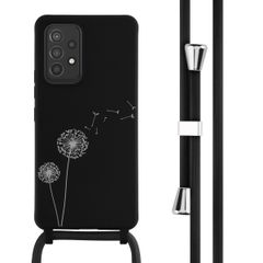 imoshion Silikonhülle design mit Band für das Samsung Galaxy A53 - Dandelion Black