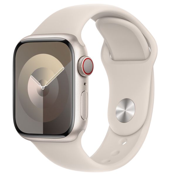 Apple Sport Band für die Apple Watch Series 1 bis 9 / SE (38/40/41 mm) | Series 10 (42 mm) - Größe M/L - Starlight