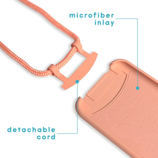 imoshion Color Backcover mit abtrennbarem Band Apple iPhone Xr - Peach