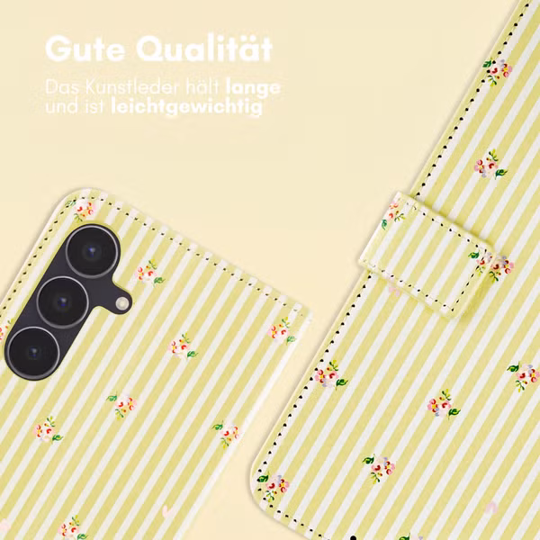 imoshion Design Klapphülle Samsung Galaxy S25 FE - Garden Stripes