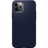 Spigen Liquid Air™ Backcover iPhone 12 (Pro) - Dunkelblau