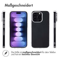 Accezz 100% recyceltes TPU Clear Cover für das iPhone 15 Pro - Transparent