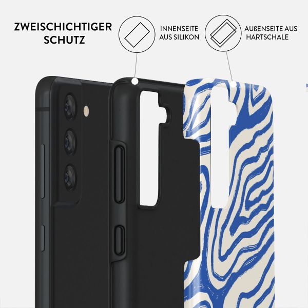 Burga Tough Back Cover für das Samsung Galaxy S21 FE - Seven Seas