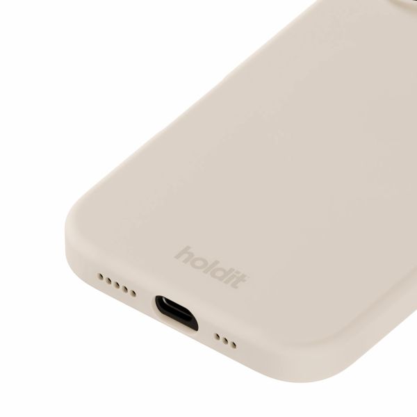 Holdit Silicone Case für das iPhone 16 - Light Beige