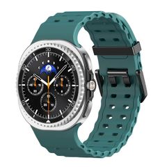 imoshion Ocean Silikonarmband für das  Samsung Galaxy Watch 8 (40/44mm) / Classic (46mm) - Dunkelgrün
