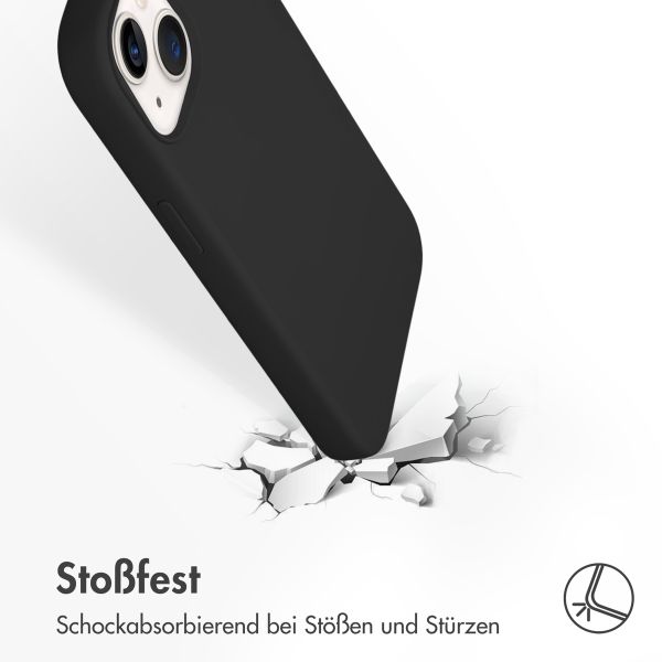 Accezz Liquid Silikoncase Apple iPhone 13 - Schwarz