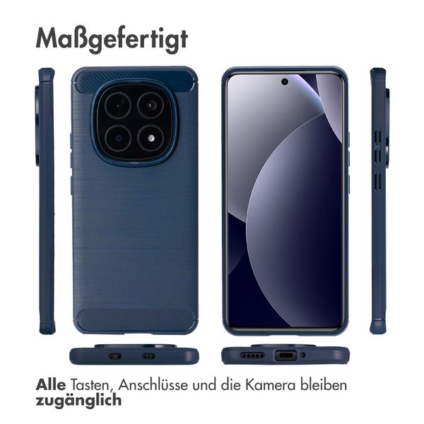 imoshion Brushed Back Cover Xiaomi Redmi Note 15 Pro (5G) - Dunkelblau