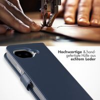 Selencia Echtleder Klapphülle Google Pixel 10a - Dunkelblau