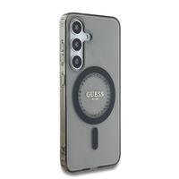 Guess MagSafe IML Strass Hülle Samsung Galaxy S25 - Schwarz