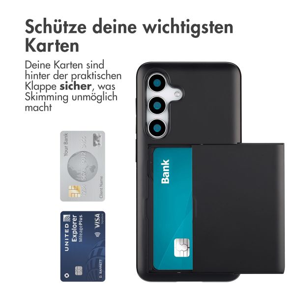 imoshion Backcover mit Kartenfach für das Samsung Galaxy S25 - Schwarz