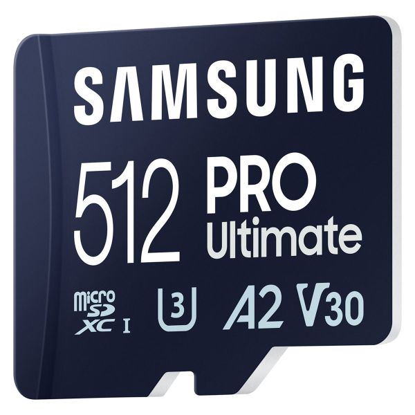 Samsung PRO Ultimate microSD - 512GB - Inklusive SD-Adapter - UHS-I/U3/Full HD/4K UHD