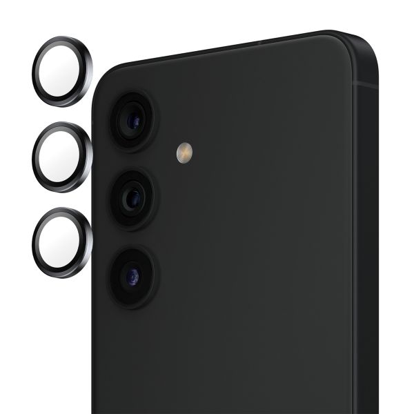 PanzerGlass Kameraprotektor Hoops Optic Rings für das Samsung Galaxy S25 Plus - Schwarz