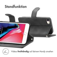 imoshion ﻿Klapphülle mit Kordel für das Apple iPhone SE (2022 / 2020) / 8 / 7 - Schwarz