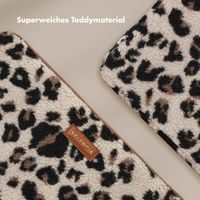 Selencia Teddy Laptop Hülle 13-14 Zoll - Laptop Sleeve - Leopard