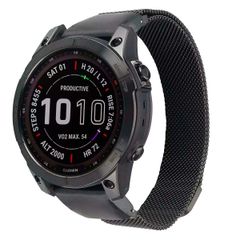 imoshion QuickFit® Milanese Armband -   Garmin 20 mm Anschluss - Größe L/XL - Schwarz