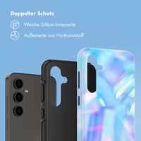 Selencia Vivid Back Cover Samsung Galaxy S24 FE - Holographic Blue Dream