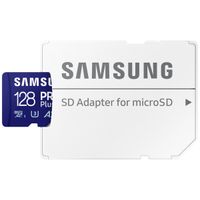 Samsung PRO Plus microSD 2023 - 128GB - Inklusive SD-Adapter - UHS-I/U3/Full HD/4K UHD