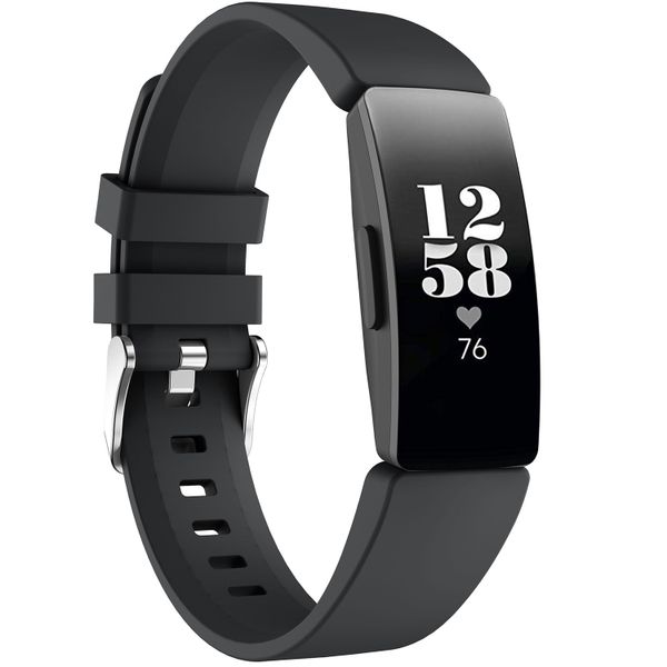 imoshion Silikonband für die Fitbit Inspire - Schwarz