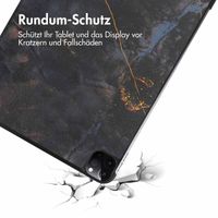 imoshion Design Trifold Klaphülle Apple iPad Pro 11 (2022/2021) - Black Marble