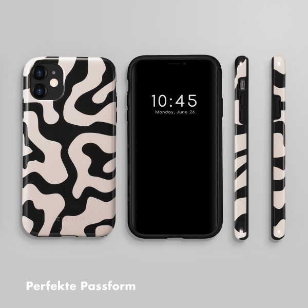 Selencia Vivid Tough Back Cover für das iPhone 11 - Art Wave Black