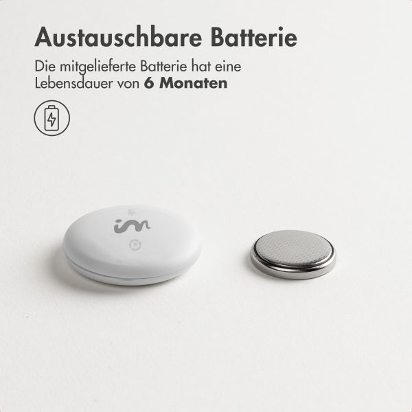 imoshion Wireless Tag - Bluetooth-Tracker für Android - 2 pack - Weiß