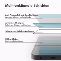 Accezz Vollflächige Schutzfolie aus gehärtetem Glas mit Applikator für das Samsung Galaxy S25 Plus