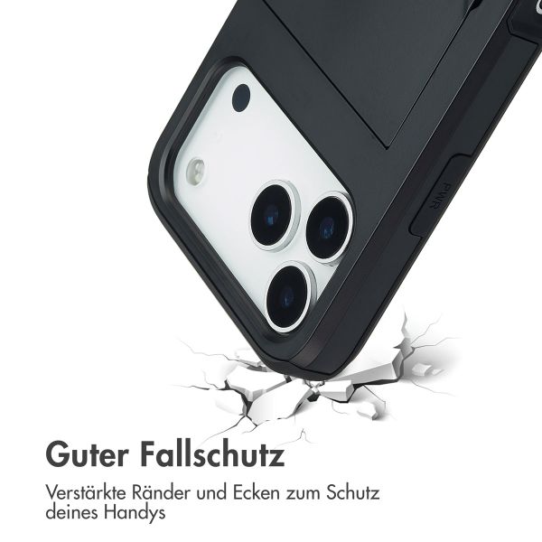 imoshion Backcover mit Kartenfach Apple iPhone 17 Pro Max - Schwarz