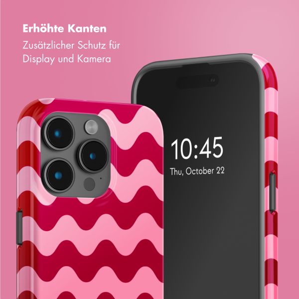 Selencia Vivid Tough Back Cover mit MagSafe für das iPhone 15 Pro - Wave Vibes Lipstick