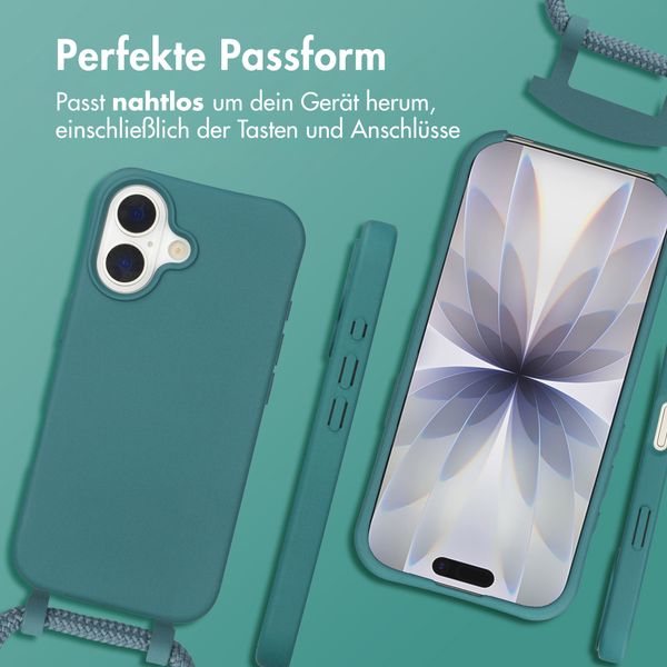 imoshion Color Backcover mit abnehmbarem Handykette und MagSafe Apple iPhone 17 - Dunkelgrün