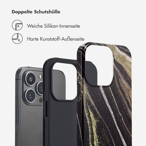 Selencia Vivid Tough Back Cover für das iPhone 13 Pro - Chic Marble