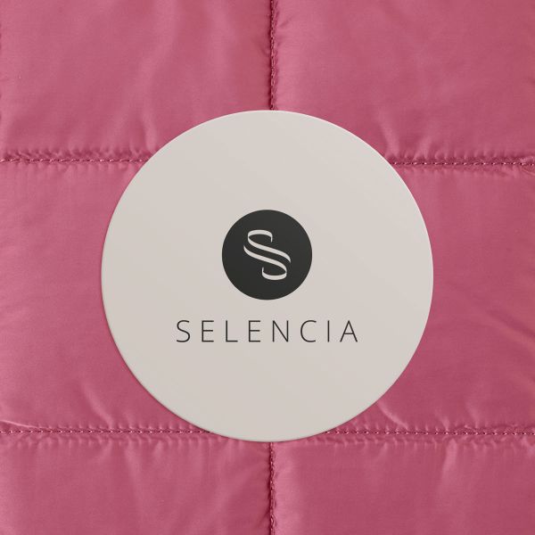 Selencia Puffy Laptop Hülle 13-14 Zoll - Laptop Sleeve - Magenta Fire