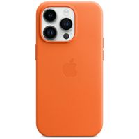 Apple Leder-Case MagSafe Apple iPhone 14 Pro - Orange