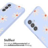 imoshion SilikonHülle design mit Band Samsung Galaxy A25 (5G) - Lila Flower Distance